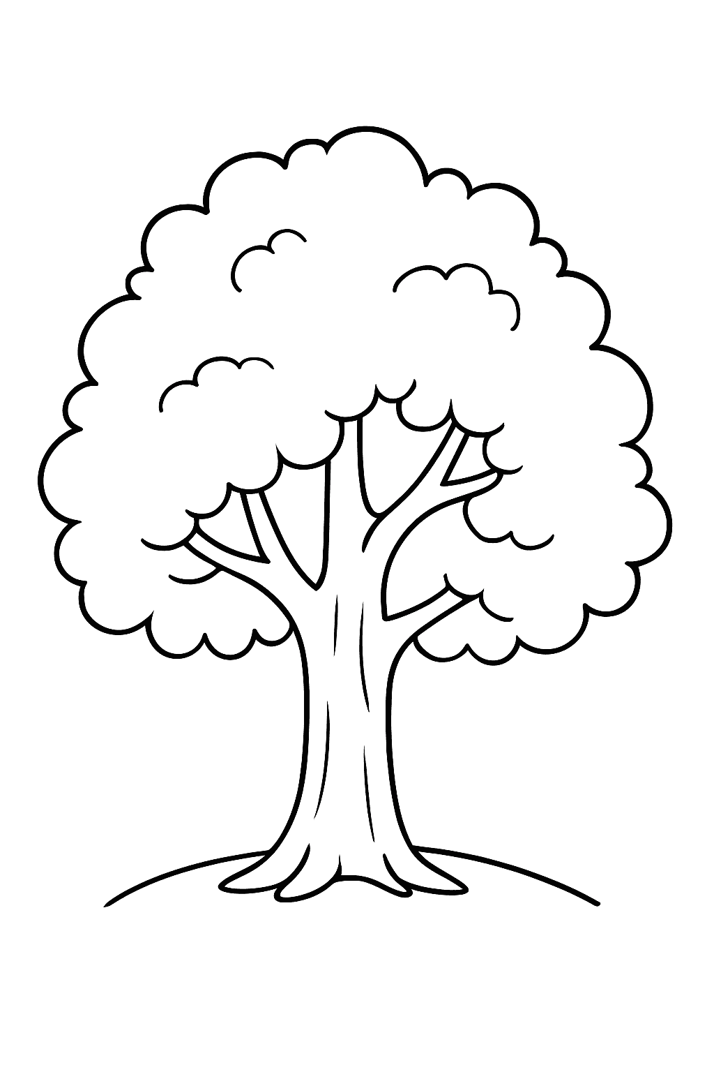 Piccolo albero da colorare