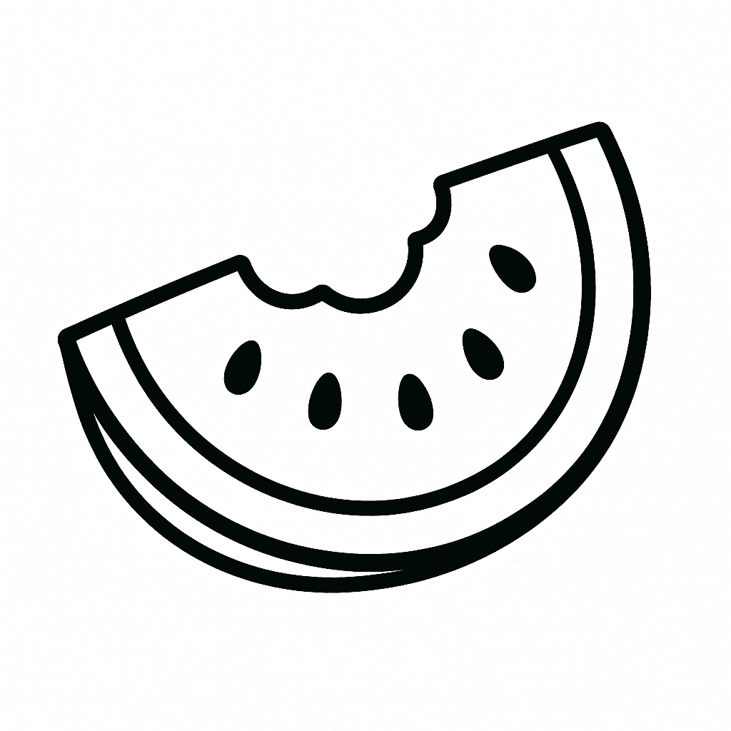 Anguria morsicata da colorare