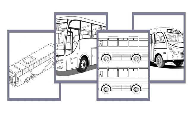 Autobus da colorare