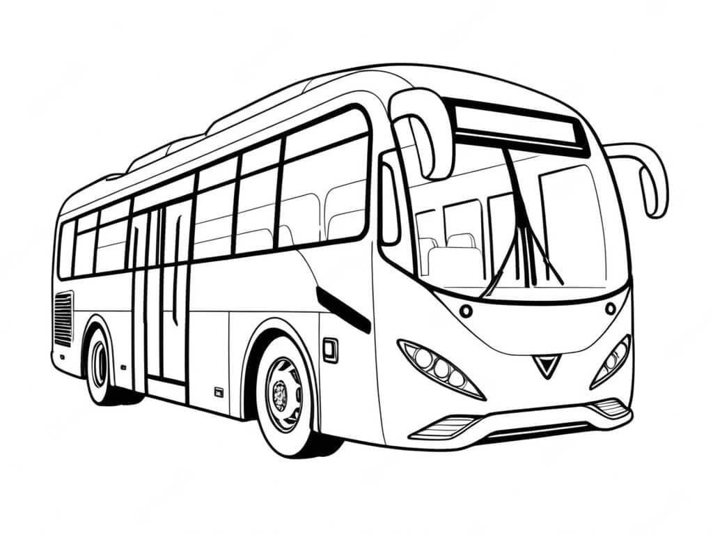 Autobus grande da colorare
