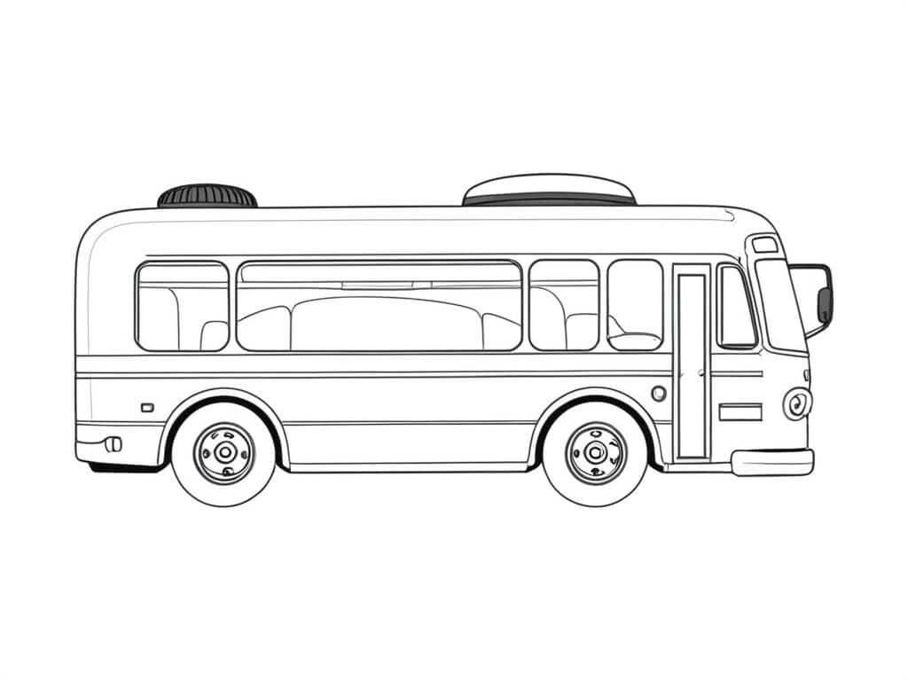 Autobus speciale da colorare