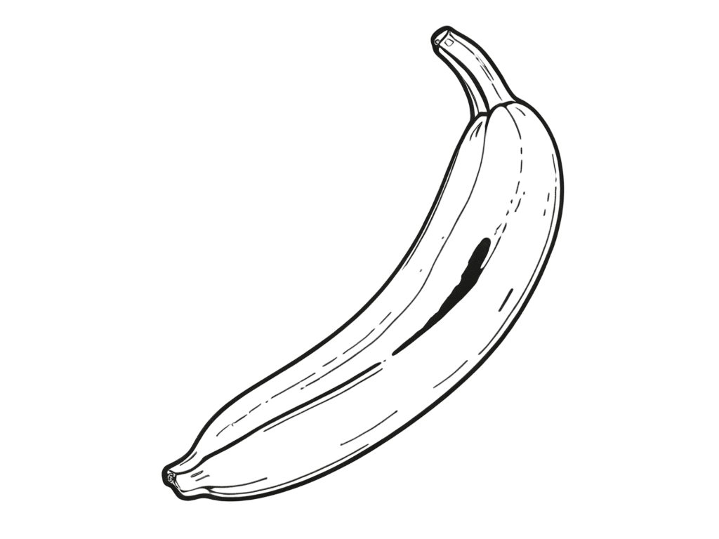 Banana da colorare