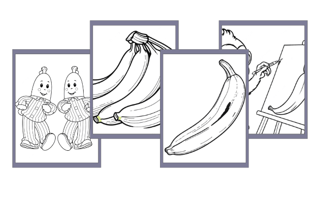 Banane da colorare