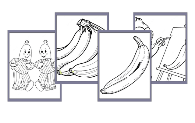 Banane da colorare