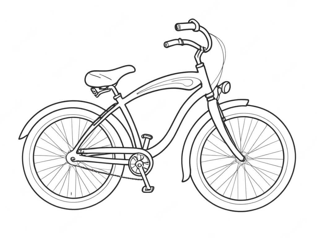 Bicicletta da colorare