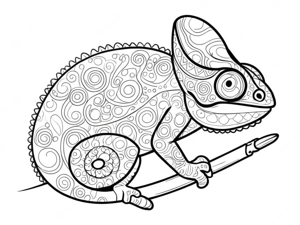 Camaleonte si mimetizza