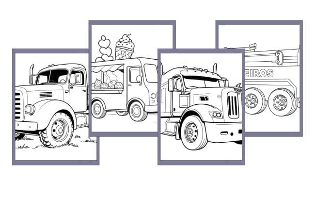 Camion da colorare