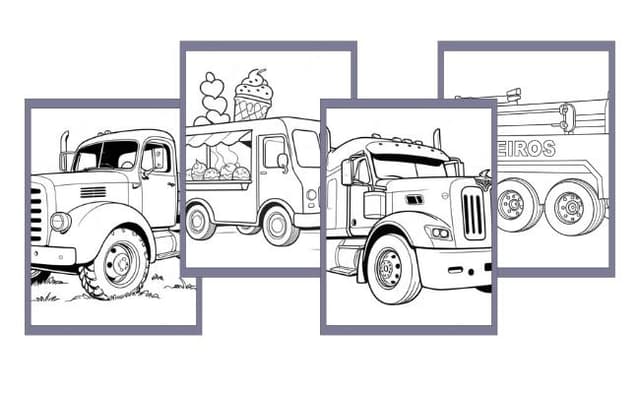 Camion da colorare