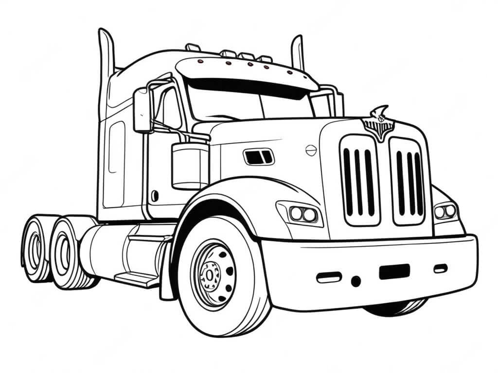 Camion da corsa da colorare