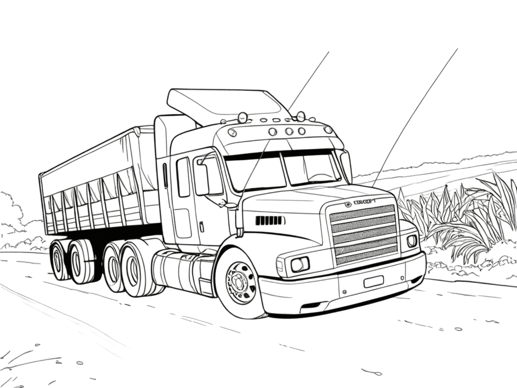 Camion Scania 113 da colorare