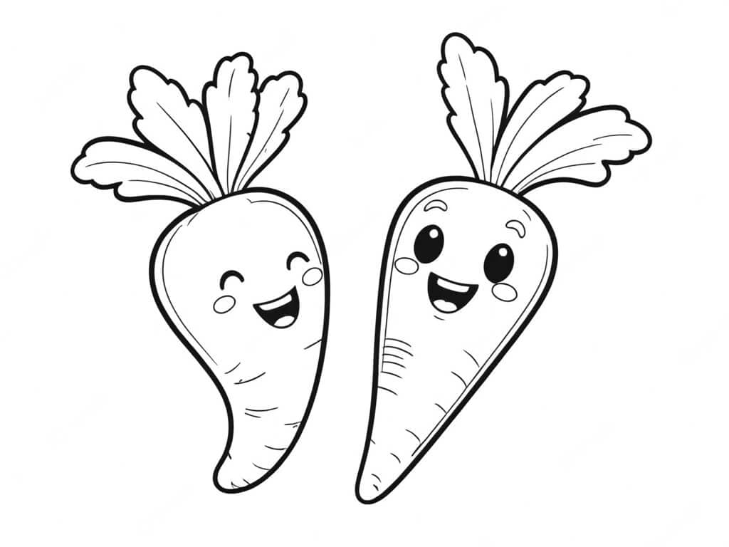 Due carote da colorare