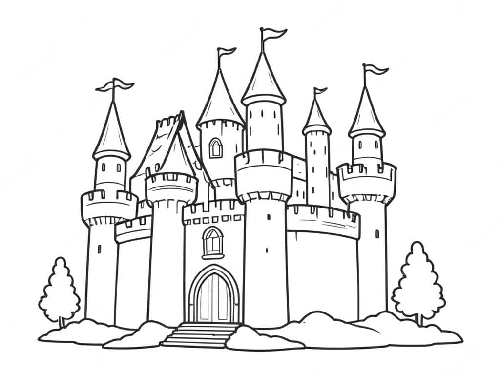 Castello da colorare