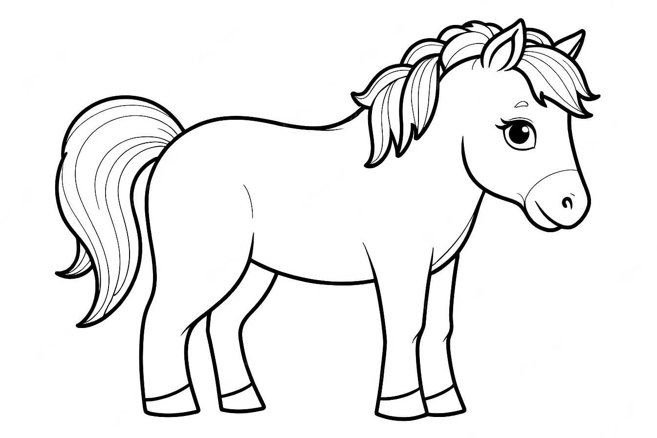 Cavallo da colorare