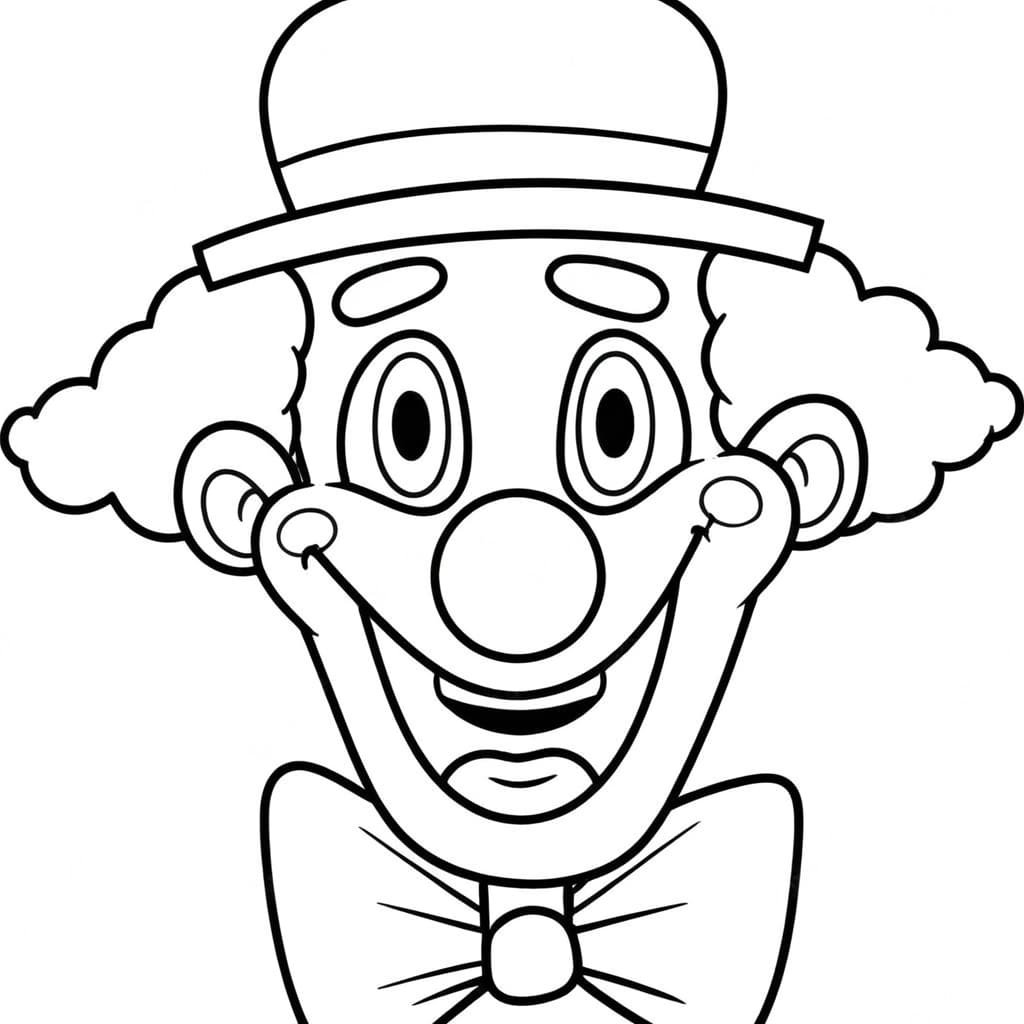 Clown da colorare 2