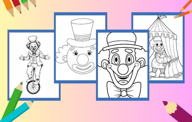 Clown da colorare