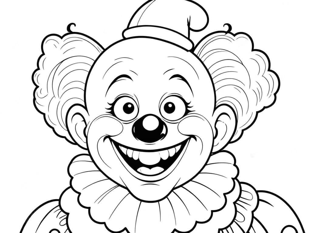 Clown da colorare