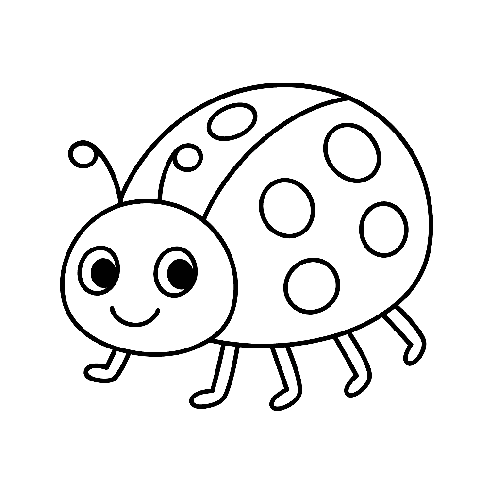 Coccinella da colorare