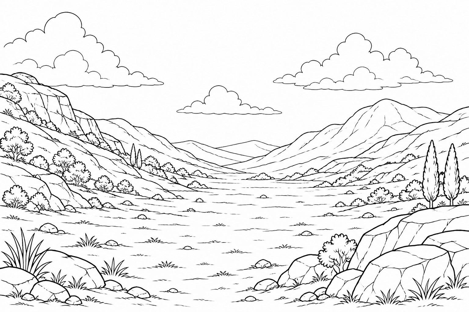 Campo di battaglia Davide e Golia da colorare