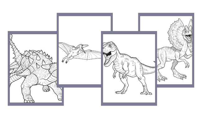 Dinosauri da colorare