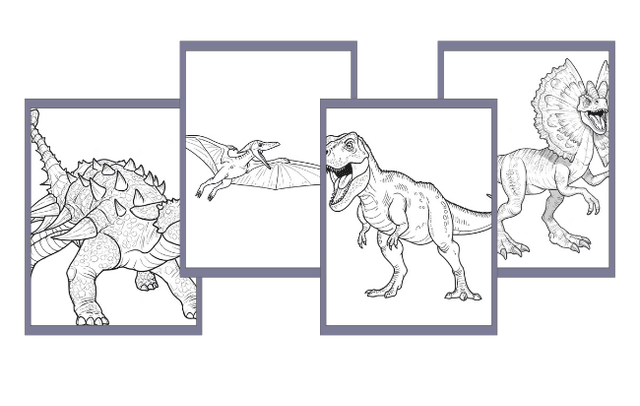 Dinosauri da colorare
