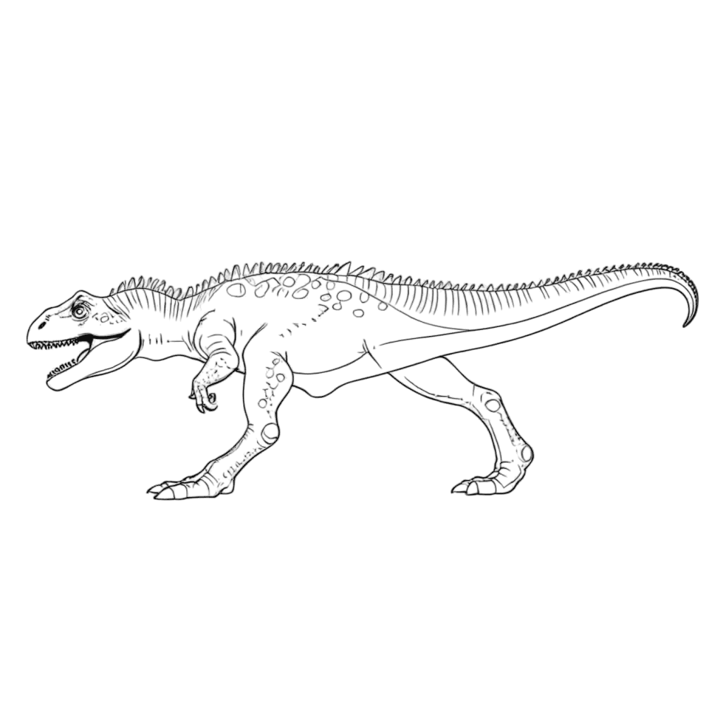 Giganotosauro da colorare