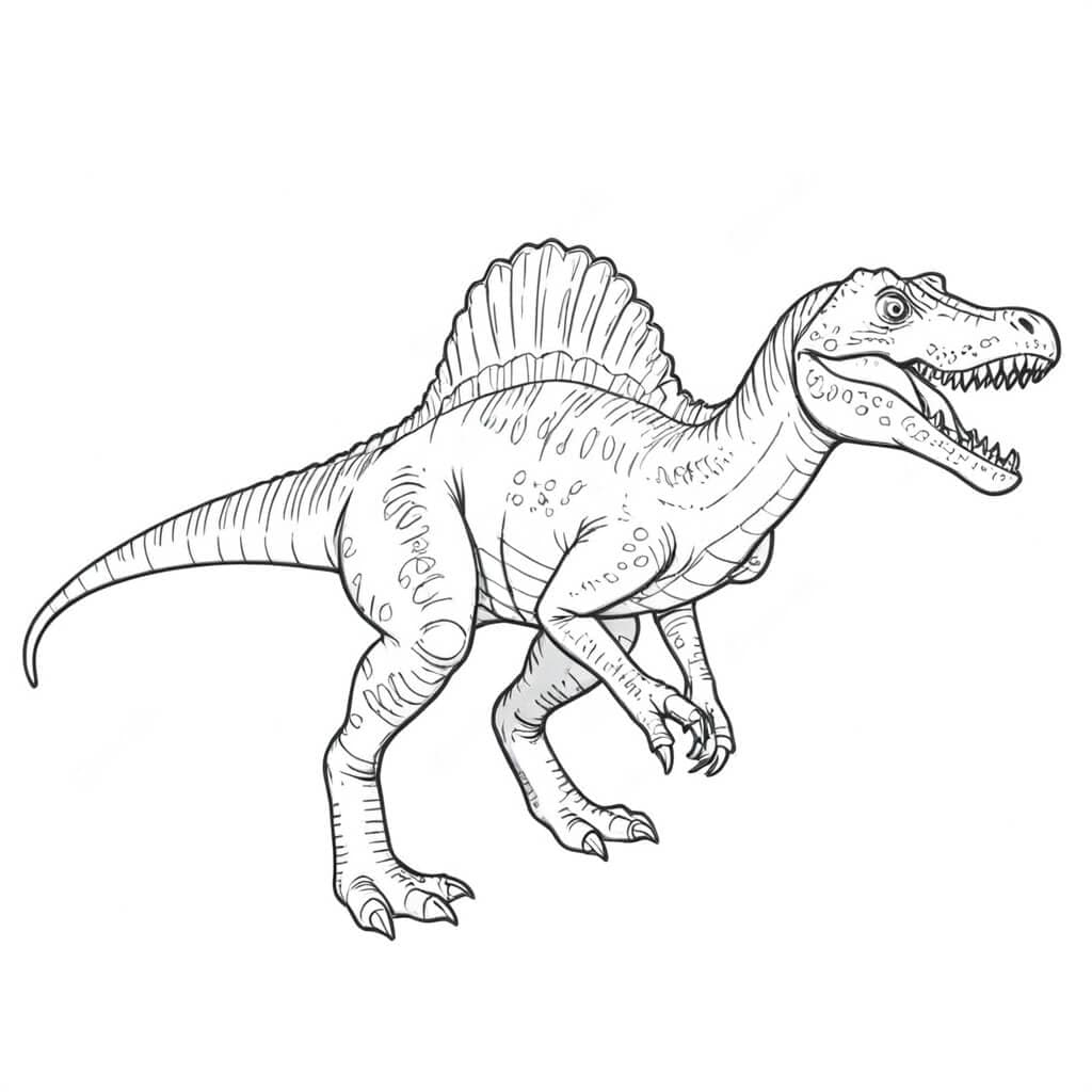 Spinosauro da colorare