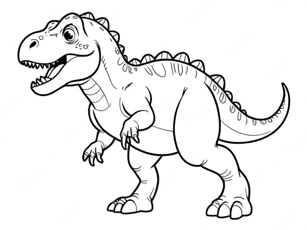 T-Rex da colorare