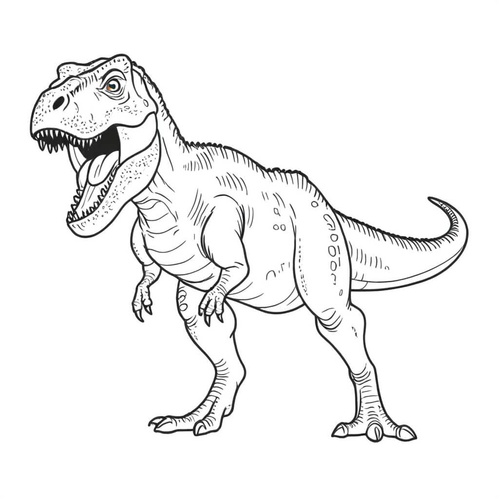 T-Rex il piu grande carnivoro da colorare