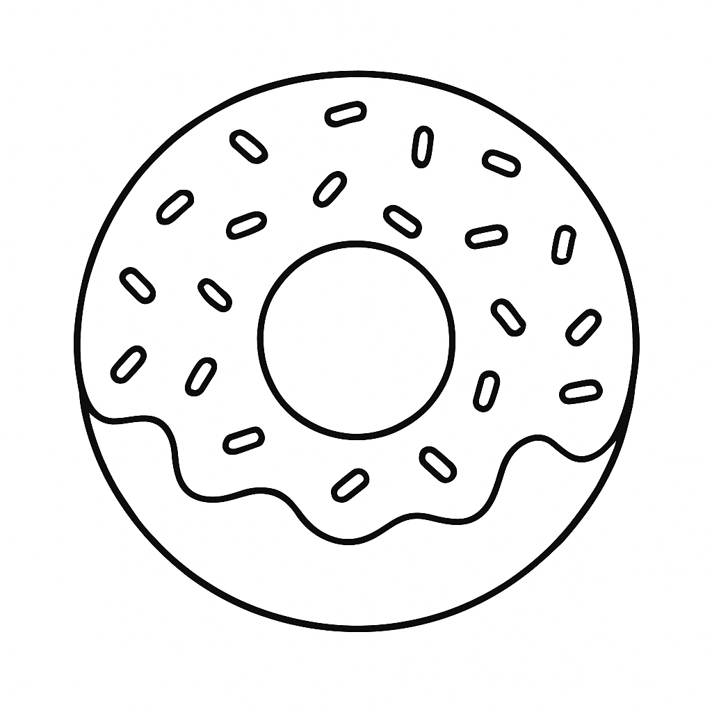 Donut da colorare