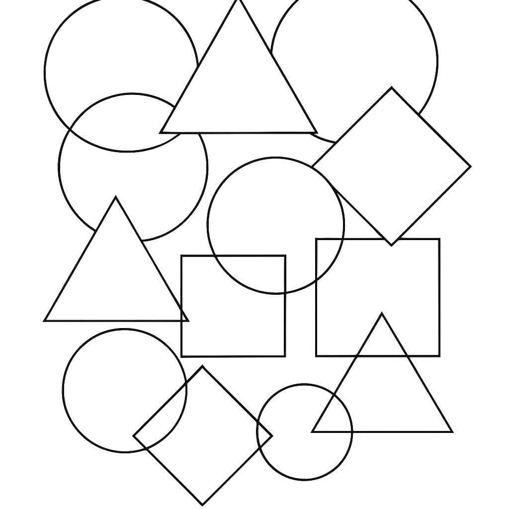Motivo geometrico da colorare