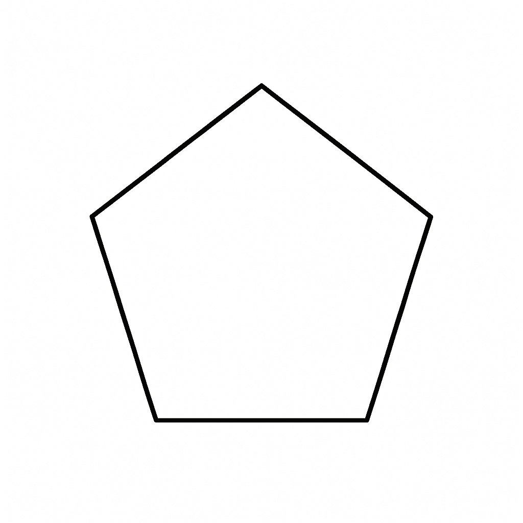 Pentagono da colorare