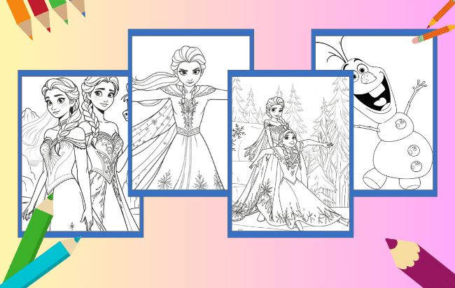 Frozen da colorare