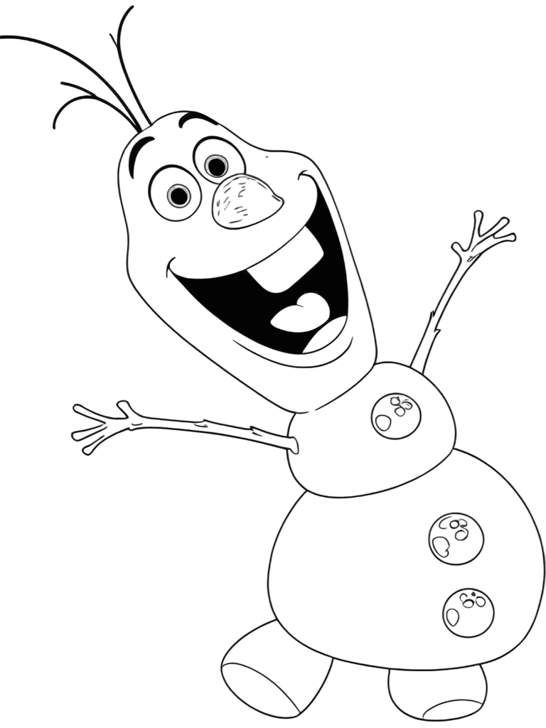 Olaf da colorare
