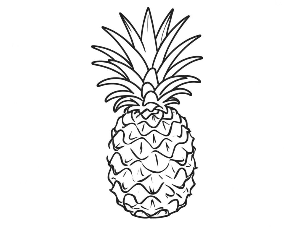 Ananas da colorare