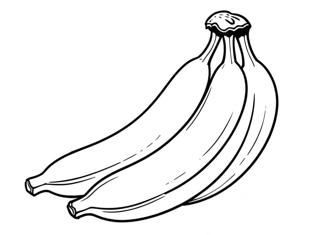 Banana da colorare