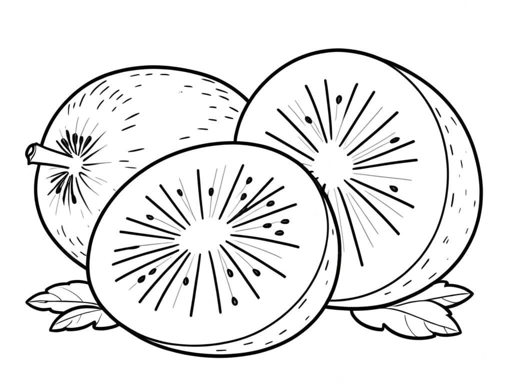 Kiwi da colorare