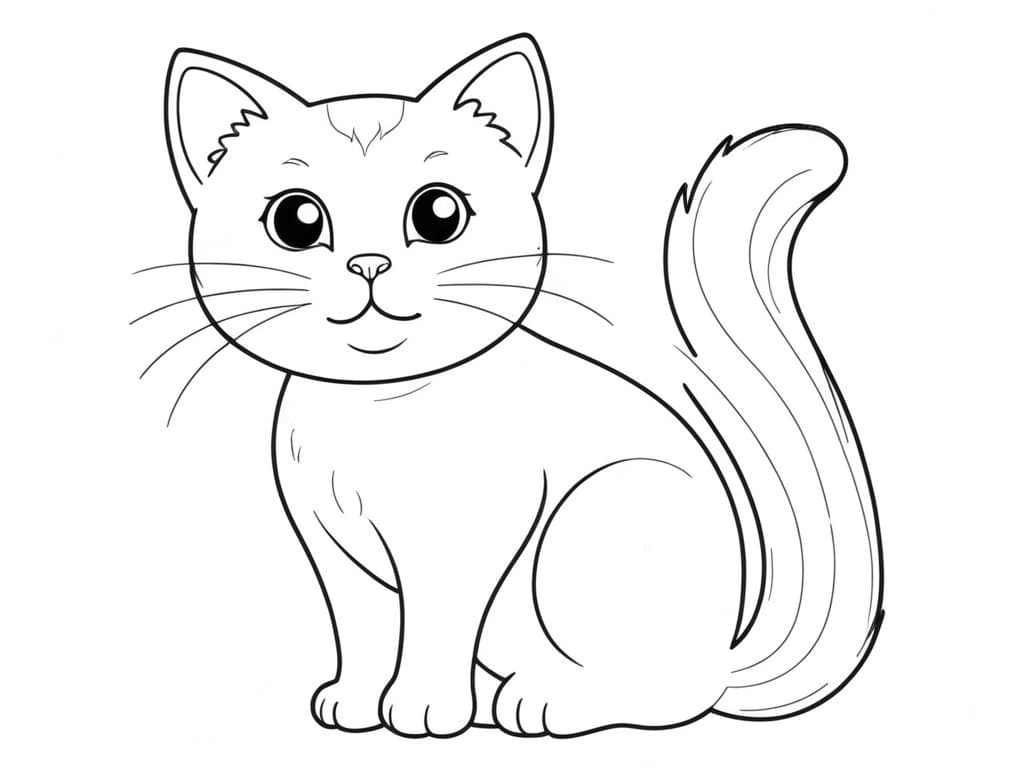Gatto che osserva da colorare