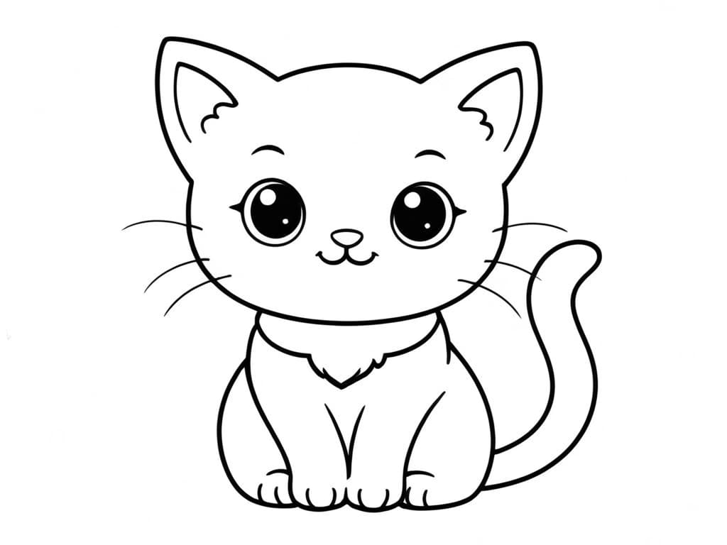 Gatto da colorare