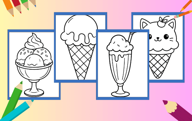 Gelato da colorare