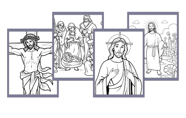 Gesu da colorare
