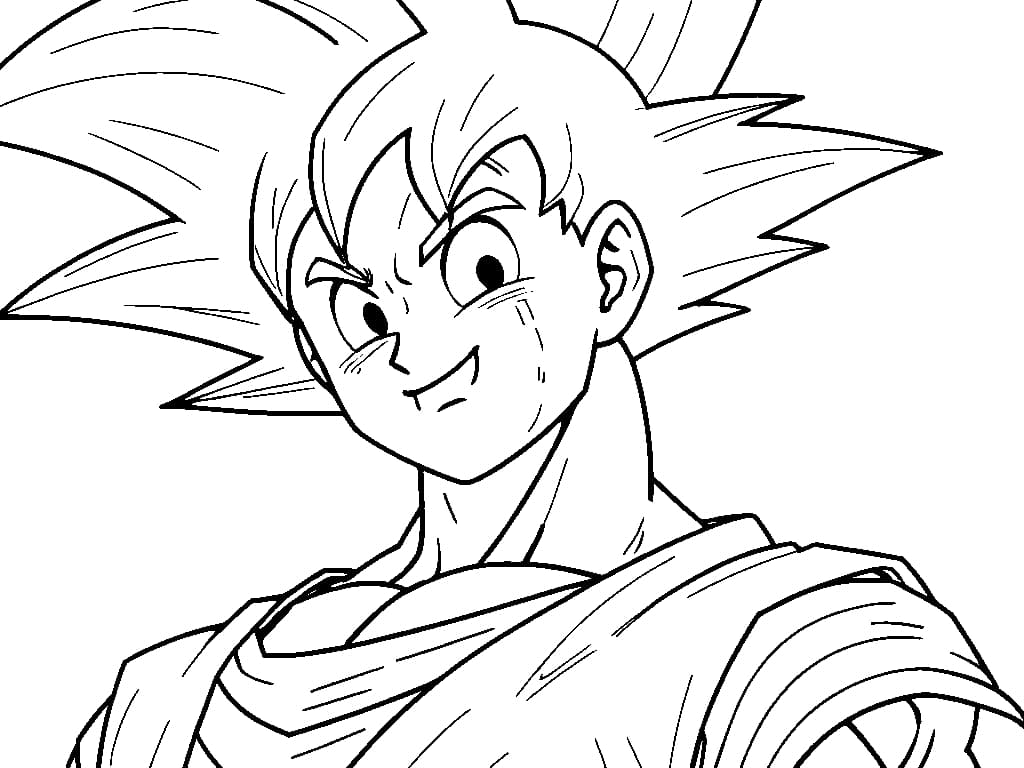 Goku da colorare