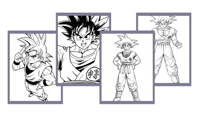 Goku da colorare