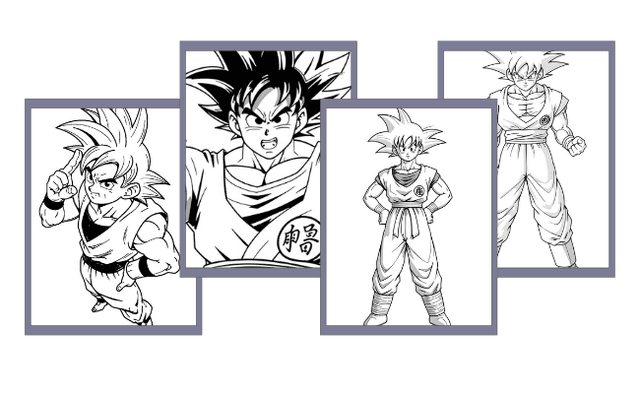 Goku da colorare