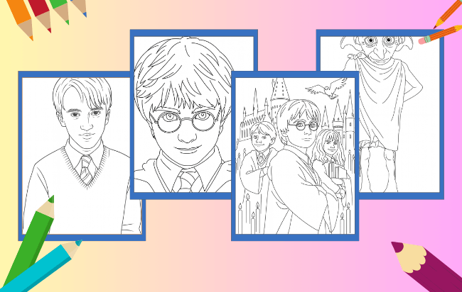 Harry Potter da colorare