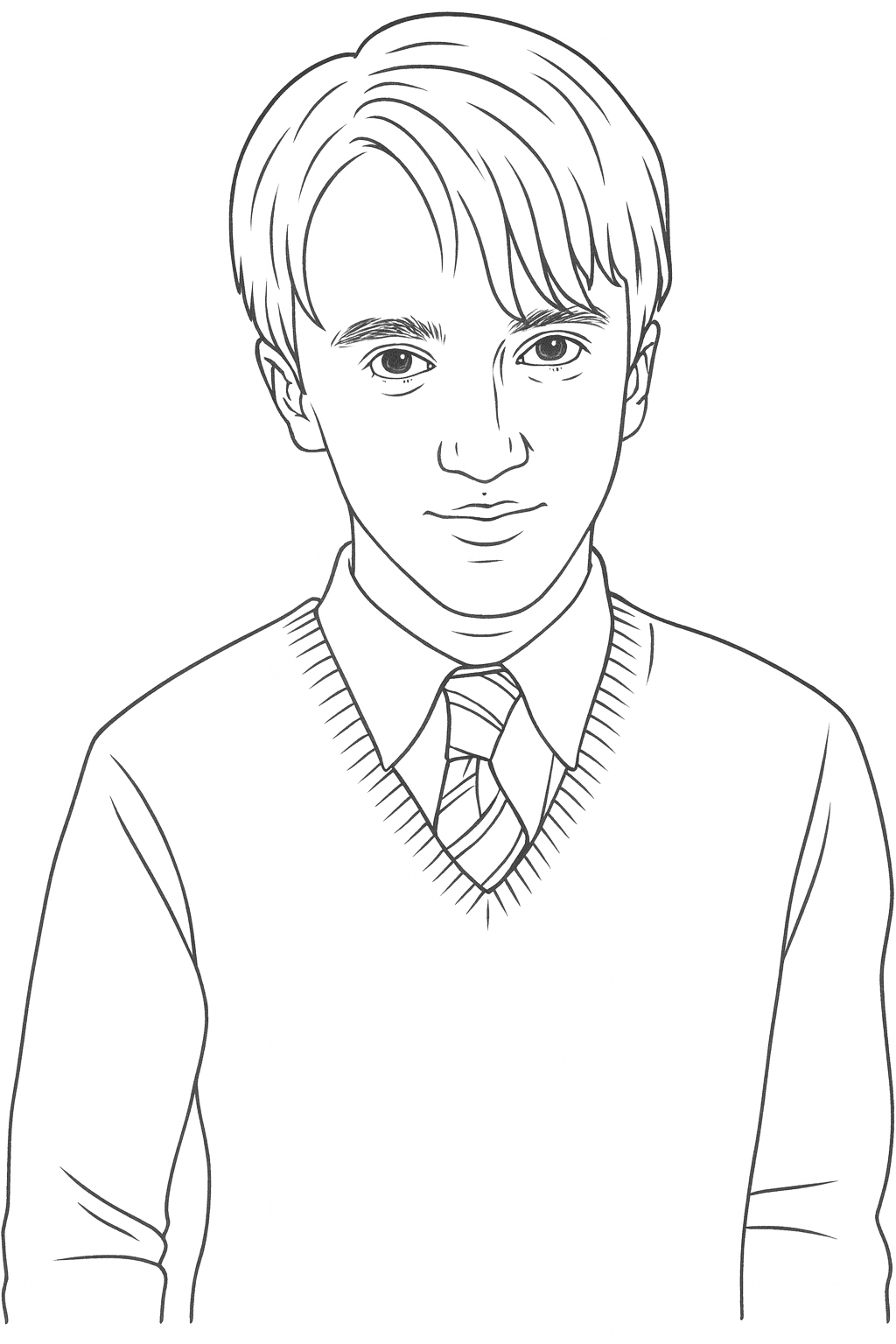 Draco Malfoy da colorare