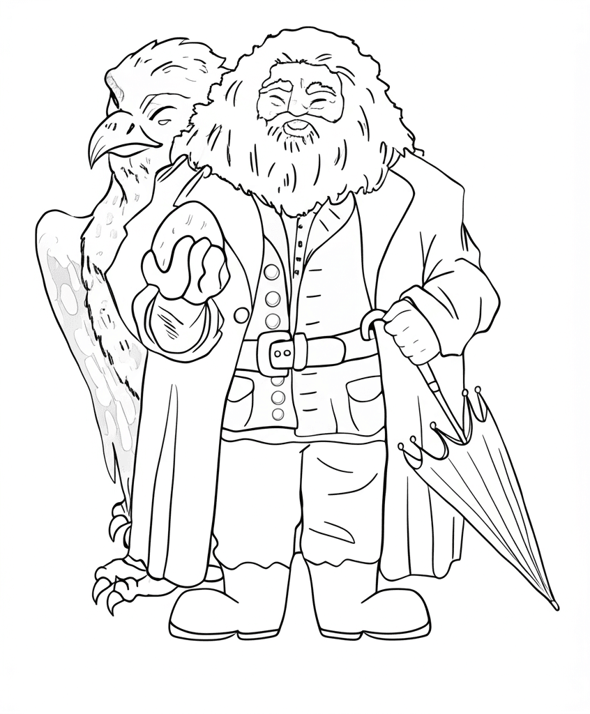 Hagrid da colorare