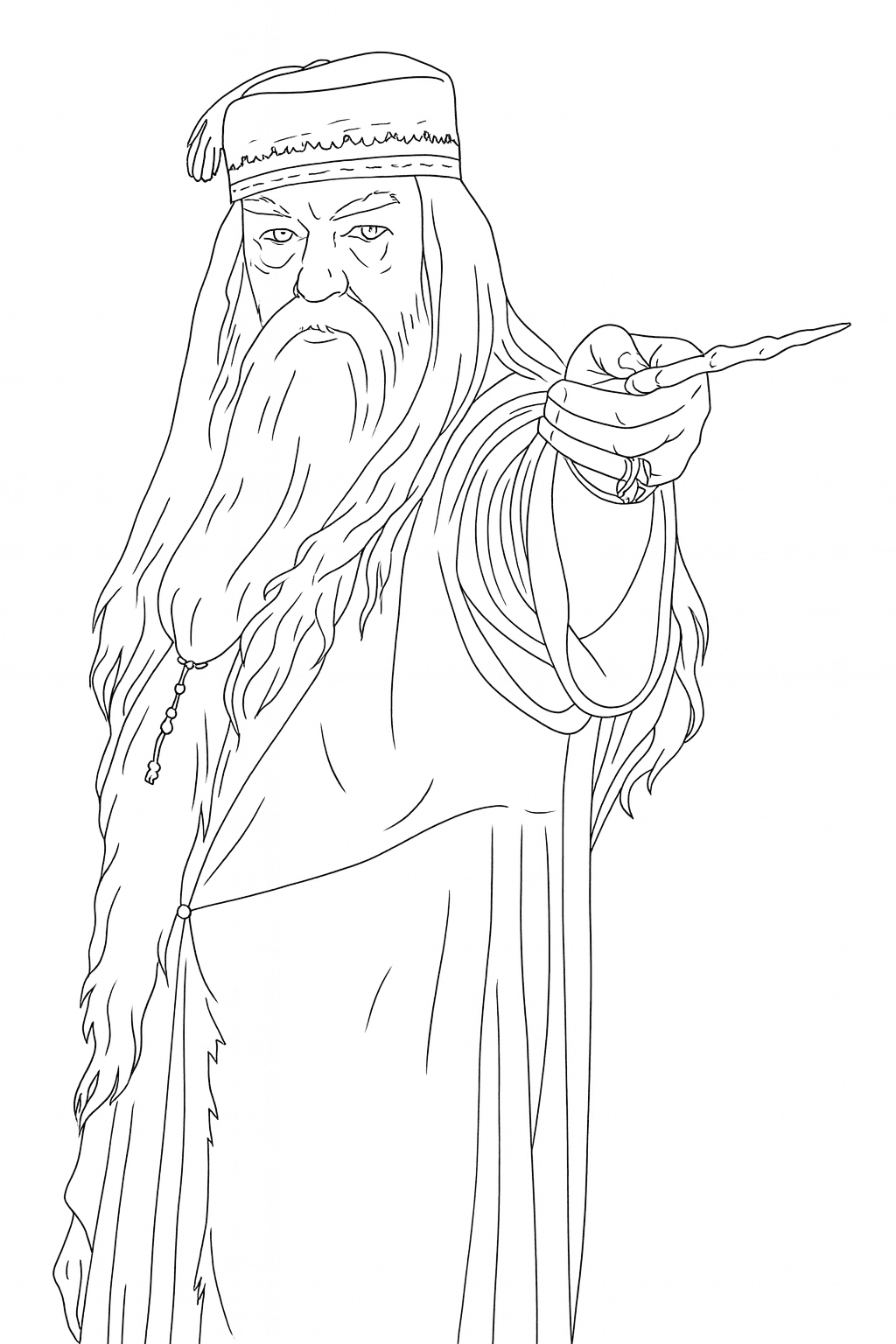 Albus Silente da colorare
