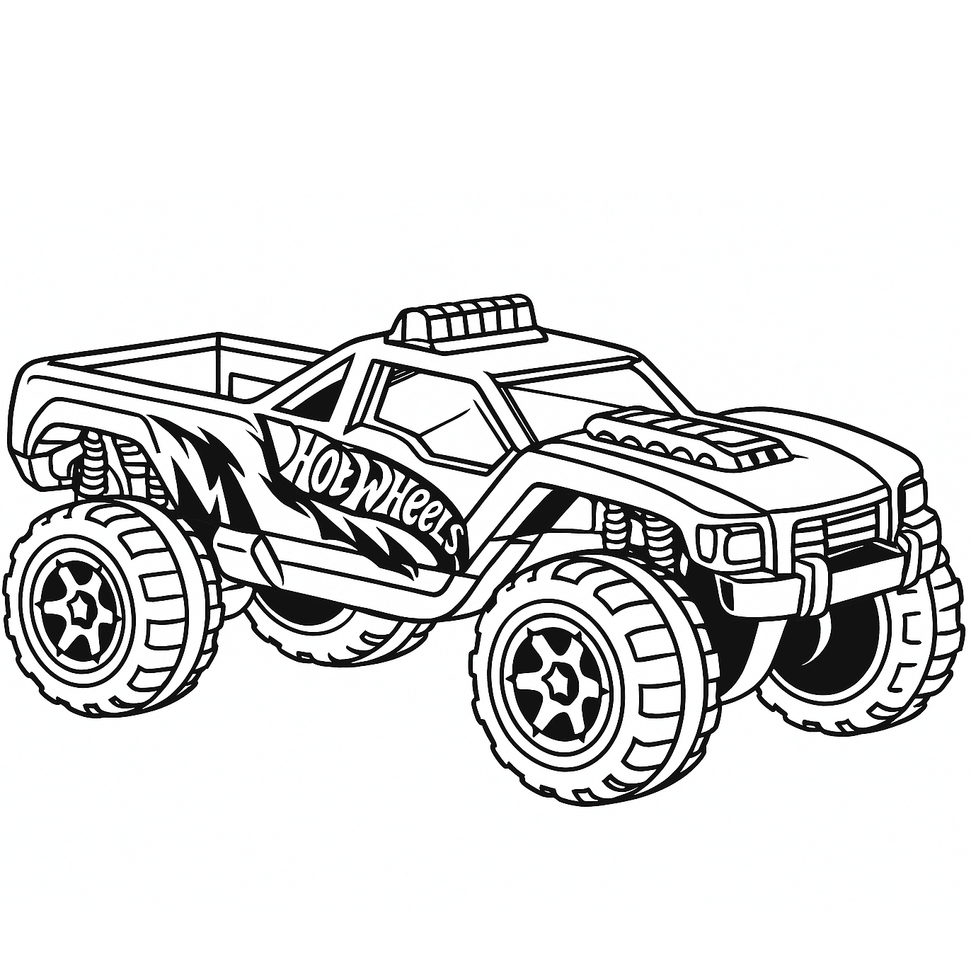 Hot Wheels camion Dawgzilla da colorare
