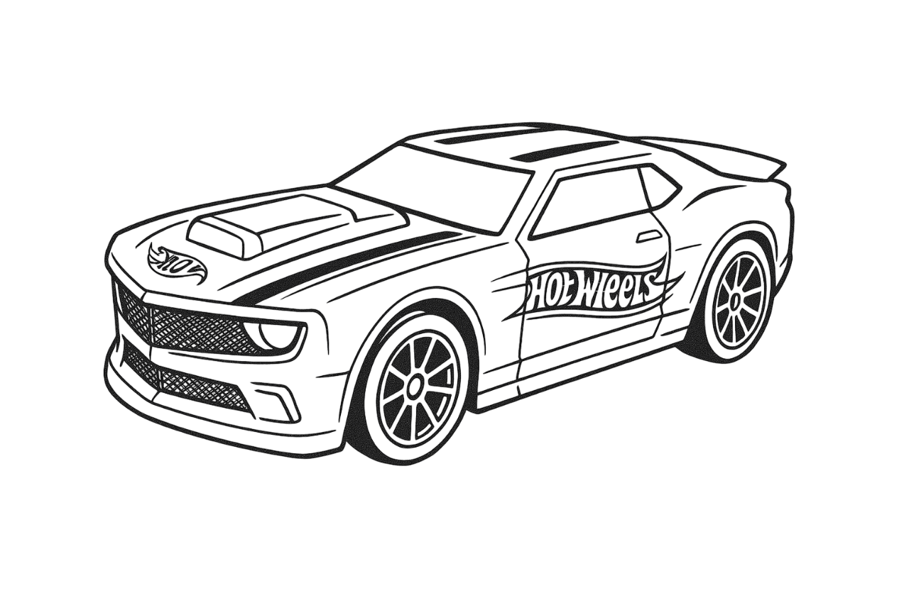 Hot Wheels Flash Racer da colorare