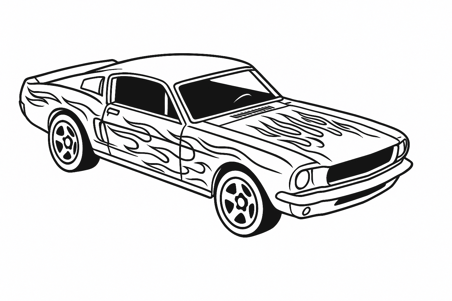 Hot Wheels Shelby 68 GT500 da colorare
